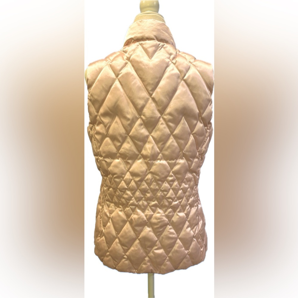 Land's End Quilted Pink Puffer Vest - Size Medium - Picture 2 of 5